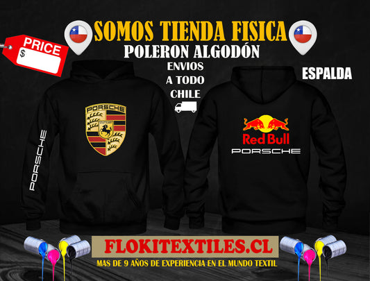 Poleron PORSCHE Logo Pecho y Espalda Red Bull