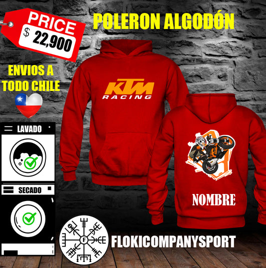 Poleron KTM Logo Pecho y Espalda
