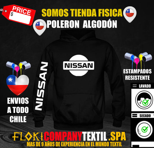 Poleron NISSAN Logo Pecho y Manga